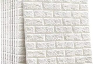 Barebeauty Wall Stickers Wallpaper PE Foam Brick Design DIY Decal (70 x 77 cm) 3D Frames PVC DIY Self Adhesive