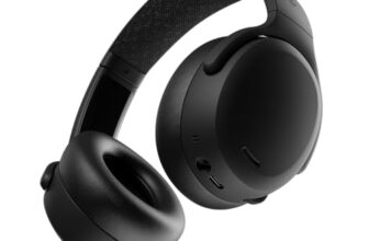 Skullcandy Crusher ANC 2 Wireless Bluetooth Over-Ear Headphones with Active Noise Cancellation, Adjustable Sensory Bass, 50Hr Battery, 40 mm Drivers, Multipoint Pairing, Built-in Mic – Black
