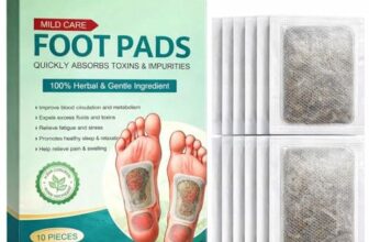 Detox Foot Patches Overnight Bamboo Vinegar, Herbal Detox Foot Pads with Ginger, Foot Detox Pads for Sleep & Relaxation, Acupoint Foot Patches for Stress Relief, Natural Foot Care for Men & Women