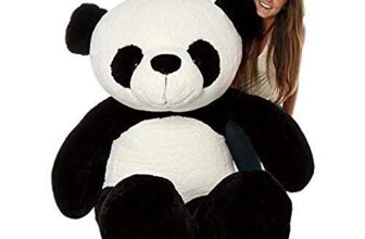 Hug N Feel 4 Feet White& Black Panda Giant Teddy Bear Soft,Plush,Cuddly Stuffed Animal for Kids, Birthdays, Anniversaries, Valentine’s Day,Special Occasions Large Huggable