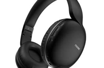 Noise Two Wireless On Ear Headphones with 50 Hours Playtime, Low Latency(up to 45ms), 4 Play Modes, Dual Pairing, BT v5.3 (Bold Black)
