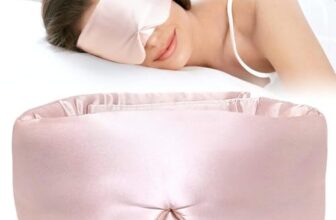 Armoxa satin silk sleep mask eye mask for man and woman with adjustable headband, full size large sleep mask & blindfold for total blackout for all night sleep, travel & nap