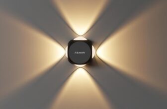 Murphy LED Outdoor Up/Down Wall Light – 6W, Warm White, (4 Multi-Directional Beams), IP65 Waterproof Aluminum Body, Pack of 1 (2-Year Warranty)