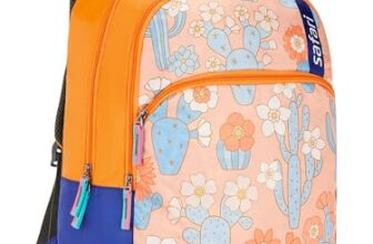 Safari Cacti School Bag For Girls, Capacity – 36L, 2 Compartments Backpack For kids