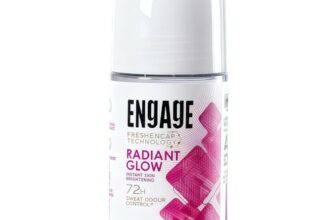 Engage Radiant Glow Underarm Roll On Deo for Women|72 Hour Sweat & Odour Protection|Instant Skin Brightening|Advanced Antiperspirant Formula|FreshEncap Technology| 0% Alcohol|Non Sticky|50ml