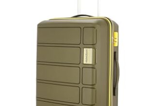 Kamiliant by American Tourister Harrier Zing|Trolley Bag Check-in Large (79 cms) for Travel|Hard Case Polypropylene (PP) Suitcase|360° 8-Wheel Spinner Luggage Trolley|Combination Lock|Military Olive