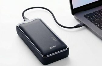 EVM 30000mAh Laptop Power Bank | 65W PD Fast Charging | USB C Type-C Input Output | Dual Output for Laptop & Mobile | Portable Travel Charger | 1 Year Warranty (P0402-Misty Black)