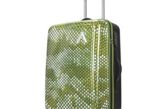 Aristocrat Medium Combat Check-in Trolley Bag, 63 Cm Hardside Luggage | 8 Wheels, Combination Lock | Polycarbonate | 5 Year International Warranty | Green
