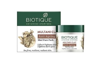Biotique Multani Clay Anti Ageing Mud Face Pack for All Skin Types, 75gm