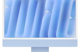 Apple 2024 iMac All-in-One Desktop Computer with M4 chip with 8-core CPU and 8-core GPU: Built for Apple Intelligence, 60.96 cm (24″) Retina Display, 16GB Unified Memory, 256GB SSD Storage; Blue