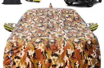 CABIUS for Nissan Magnite 100% Waterproof Car Cover for All Weather Protection with Mirror Pockets, Soft Cotton Lining, Triple Stitched with Adjustable Belt Bottom Elastic to Secure Fit