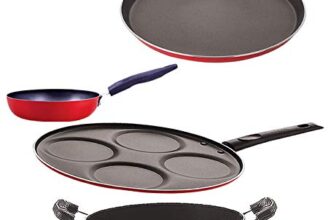 Nirlon Cookware Aluminium Non Stick Gift Cooking Set of 4 Pieces (FT13_CVG_UP4_CS24)