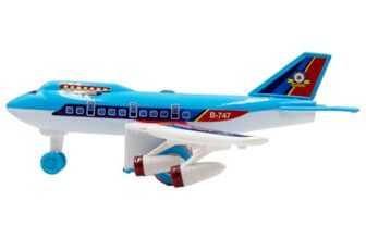 ToyBharat Air Liner Plane toy with multicolour body and friction power is a perfect baby gift. Safe, non-toxic, and durable, it offers fun indoor and outdoor play for toddlers with a realistic design.