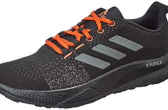 Adidas Men Synthetic Saber Run Running Shoe CBLACK/GRESIX/PRERED (UK-7)