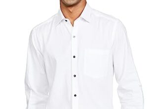 Arrow Men’s Structured Full Sleeve Slim Fit Cutaway Collar Cotton Formal Shirt