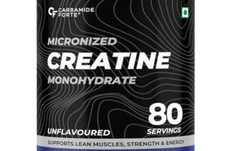 Carbamide Forte Creatine Powder | Creatine Mono Hydrate | Micronized Creatine Monohydrate 250g Unflavoured for Lean Muscle, Strength & Energy | Gym Supplements For Men – 250g