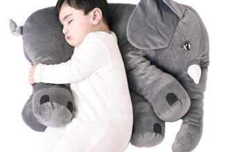 DearJoy Big Size Fibre Filled Stuffed Animal Elephant Soft Toy for Kids of Plush Hugging Soft Toy for Kids boy Girl Birthday Gift (60 cm, Grey Color, 1 Year Above)