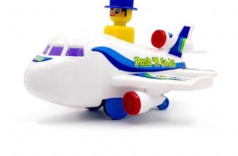 ToyBharat Push N Go Jet – Realistic Multicolour Travel Toy for Kids 1–6 Years, Safe, Durable & Fun