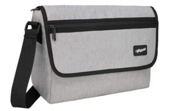F Gear Kyoto Grey 8L Premium Tablet Sling Bag | Melange Herringbone Fabric | Fits 15” Laptop/Tablet | Lightweight, 1 Compartment & 2 Pockets | Ideal for Work, College, Daily Commute & Travel