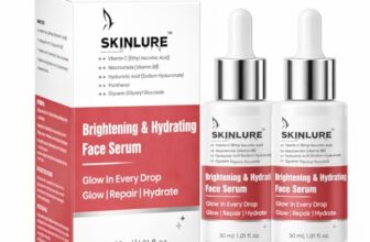 SKINLURE Brightening and Hydrating Face Serum with Vitamin C Niacinamide Hyaluronic Acid Glow Repair Formula 30 ml (Pack of 2)