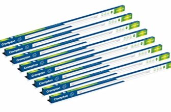 Crompton Laser Ray Neo 36W LED Batten |4 feet Slim Batten for Living Room & Bedroom | Energy Efficient Tubelight for Home | BIS Approved | Cool Day Light (6500K) (Pack of 8)