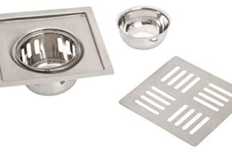 Vantage VAL- 198 (A) Stainless Steel Drain Cover Square Capsule with CCT And Removable Grate Plain Easy to Install & Clean