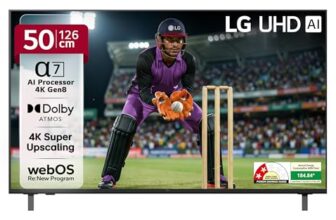 LG 126 cm (50 inches) UA82 AI Series 4K Ultra HD (3840 x 2160) Smart webOS LED TV 50UA82006LA