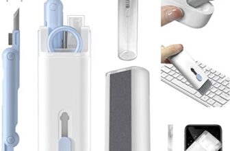 7 in 1 Electronics Cleaning Kit with Keyboard Brush and Screen Cleaner Spray – Multi Device Cleaning Tools for Laptop, Mobile, Earbuds, Camera, Key Puller, Cleaning Pen and Soft Fibre Wipe