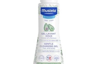 Mustela Baby Body Wash and Shampoo with Avocado 100ml – Head to Toe Wash for Bath | Baby Shampoo | Gentle Cleansing Gel with Vitamin B5