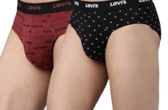 Levis Men Pack of 2 Printed Cotton Stretch Elastic Waistband Brief