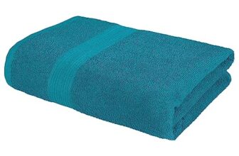 MollisHomes Bath Towel Large Size | 350 GSM Quick Dry Bath Towel | 70 x 140 cm Towel | Teal | 100% Cotton Bath Towels for Men, Women & Kids | Gym Towel | Perfect for Everyday Use