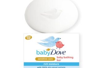 Baby Dove Rich Moisture Bathing Bar, Gently Cleanse and Nourishes Skin, 75g (Pack of 4)