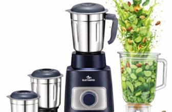 Electrofox AeroMix With Grind X Technology 750 W Juicer Mixer Grinder (Aero Mix | 4 Jars | Blue, Grey) 4 Year Warranty