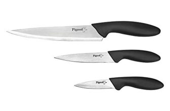 Pigeon by Stovekraft Stainless Steel Kitchen Knives Set, 3-Pieces, Multicolor