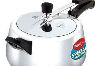 Pigeon Special Pressure Cooker Aluminium Inner Lid Induction Base 5 Litre Capacity – Silver