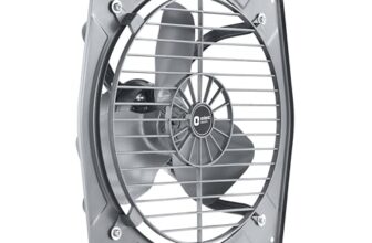 Orient Electric Hill Air 300mm Electric Exhaust Fan for Bathroom and Kitchen | Front-guard and Powder-coated Body | 2-year Warranty (Dark Grey)
