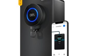 Atomberg Intellon – India’s 1st Adaptive Water Purifier*| RO+UF+UV+Alkaliser | Zero Cost for 2Yrs | 4 Modes | TDS-Based Filtration | Smart IoT | 7-Stage | Retains Minerals | 8L | 2Yr Warranty | No AMC