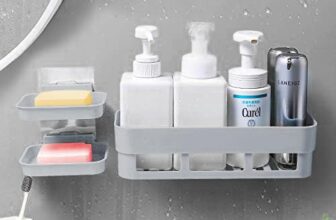 Satpurush Bathroom Accessories, Bathroom Rack, Bathroom Shelf Organizer, Wall Mounted Shelf, Bathroom Hardware and Accessories, Storage Racks (2 Soap Holder / 1 Bathroom Self)