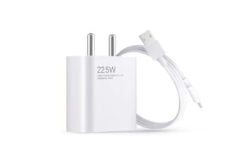 Mi Xiaomi Original 45W Turbo Fast Charger Combo/Rapid Charging with Qualcomm Quick Charge 3.0. Includes USB Type-C 3A Fast Charge Cable. Compatable with mobiles, laptops, and Power Banks (White)