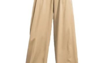 KOTTY Womens Cotton Blend Straight Fit Solid Trousers Cream