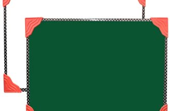 YAJNAS Non Magnetic 8 inch x 11 inch Double Sided White Board and Chalk Board Both Side Writing Boards, One Side White Surface and Reverse Side Green Surface (8×11 Inches (Pack of 2)