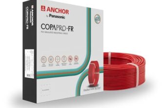 Anchor by Panasonic 0.75 mm COPAPro FR Electrical Wire, 90 Meter Fire Resistant Single Core PVC insulated Pure Copper Wire, Anti Rodent Anti Termite Flexible Wire for Connections (RED, 96137RD)