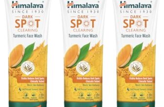 Himalaya Dark Spot Clearing Turmeric Face Wash | Reduce dark spots in 7 days | Organically sourced & Cold-pressed turmeric | 100ml (Pack of 3)