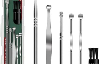 ANTIL’S Reusable Ear Wax Cleaner Kit – 6-Piece Ear Cleaning Tool Set with Storage Box, Ear Curette, and Spring Ear Buds Cleaner for Safe & Effective Ear Wax Removal