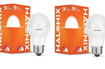 Halonix Astron Plus Base E27 9-Watt LED Bulb (Pack of 2, Cool White)