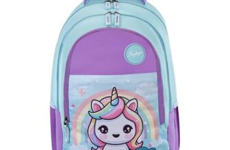 Skybags Pixie Blue 36 Liters Casual Backpack for Girls With Quick Access Zippered Front Pocket | Soft Touch Fabric, 3 Compartments, Stylish Design | Trendy Backpack