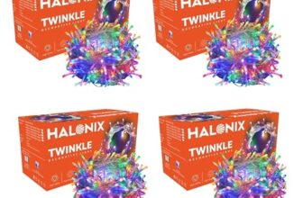 Halonix Twinkle 32 Feet Multicolor 46 LED Decorative Light | Diwali Lights for Decoration for Home | Fairy | Festival | Curtain for Decoration | String for Diwali | Pack of 4