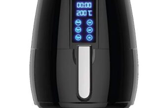 Havells Air Fryer Prolife Digi with 4L Capacity | Digital Touch Panel | Auto On/Off | 60 Min Timer | Basket Release Button | Air Filtration System | 2 Yr Warranty, Black|1230W
