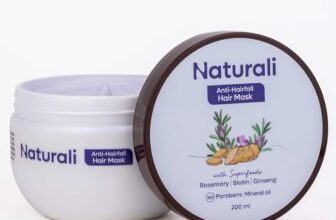 Naturali Anti-Hairfall Hair Mask With Rosemary, Ginseng & Biotin | Repairs Damaged Hair | Promotes Hair Follicle Growth | Paraben & Mineral Oil Free | 200ml
