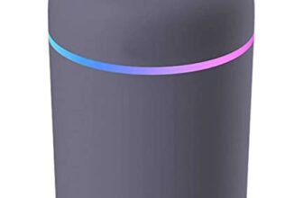 SELLER ZONE Humidifier With Colorful Light For Room, Bedroom, Office, Car (Grey), 300 ML